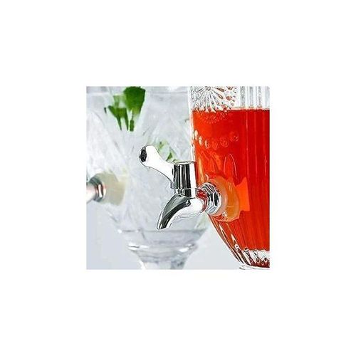 product_image_name-Generic-4.8 Liters Glass Beverage Dispenser Different Designs With Faucet For Serving Drinks At Parties-Transparent-5