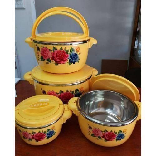 product_image_name-Generic-4 Pieces Insulated Hot Pot Dishes Food Warmer Casseroles -Multi-colour.-5