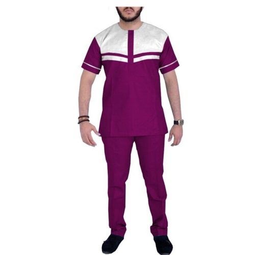 product_image_name-Fashion-Veeva  Short Sleeved Shirt - Maroon-1