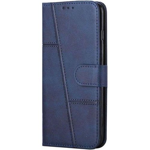 product_image_name-Generic-Samsung Galaxy A05 Wallet Flip Case, Magnetic Flip Cover with Card Slots & Cash Pocket, Full Protection dark blue -1