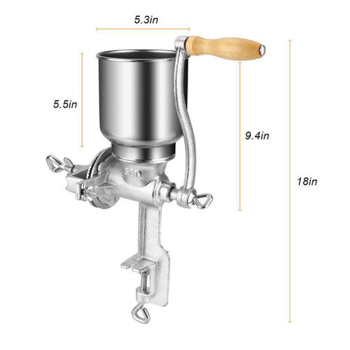 product_image_name-Generic-Manual Grain Grinder Hand Crank Grain Mill Table Clamp Corn Grinder Mill -1