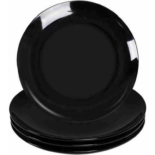 product_image_name-Generic-6Pieces  Of Black Heat Resistant Dinner Plates -1