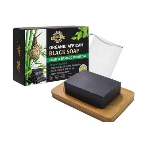 product_image_name-Organic-Natural Herbal Black African Snail And Bamboo Charcoal Soap  Moisturizing whitening & Brightening  ,Deep Cleansing  Anti-Bacterial ,Anti Freckle And Repair Damaged Skin -1