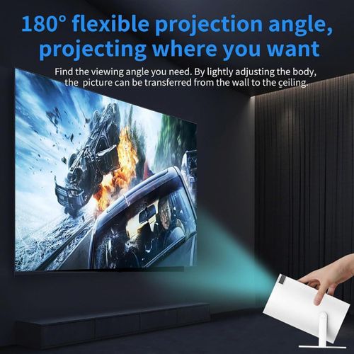 product_image_name-Geek-Game Projector Built-In 20,000+ Retro Games With 2* Wireless Controller Joystick Auto Keystone Correction Full Hd 2.4 5G Wifi Bt 5.0 130 Inch Screen 180 Degree Flip Android 11.0 Support-2