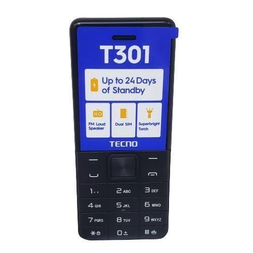 product_image_name-Tecno-T301 Dual Sim, FM Loud Speaker, 1150mAh Battery- Black-1