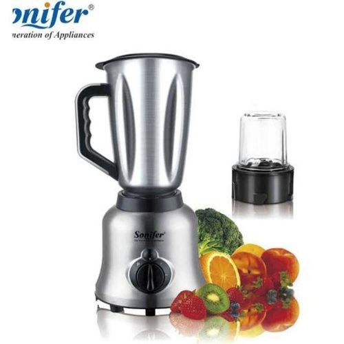 product_image_name-Generic-Sonifer 2in1 Stainless Steel Electric Blender With Mill Grinder-1