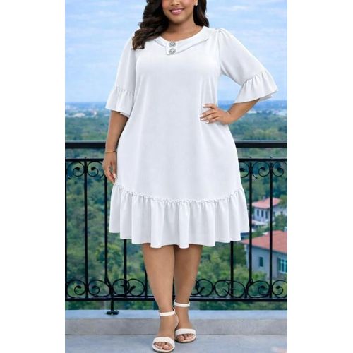 product_image_name-Generic Xim-Unique Ladies Dress -White, Blue, Pink-1