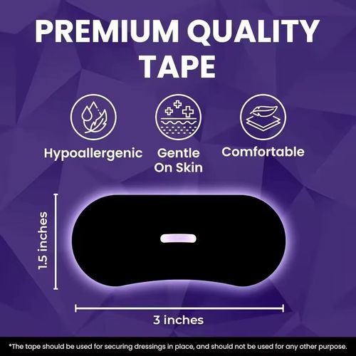 product_image_name-Generic-Breathable Mouth Tape Anti Snoring Sleep Strips Adhesive Tape Sleep Accessories for Improving Sleep - Black-2