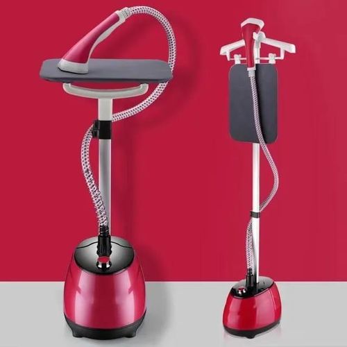 product_image_name-Electro Master-Fast Heat-up Handheld Vertical Steam Iron Standing Ironing For Clothes Garment Steamer With Ironing Board For Clothing Curtains 800 Watts With 1800ml Water Tank- Multicolor-2