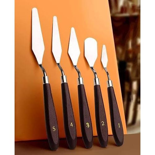 product_image_name-Hoony-5 Piece Painting Knives Stainless Steel Spatula Palette Knife Color Mixing Knife-2