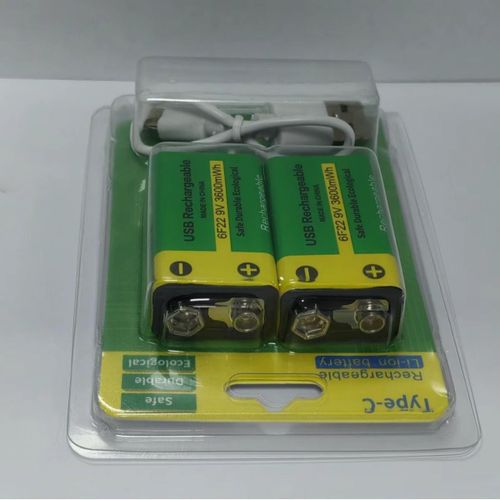 product_image_name-Generic-9V rechargeable battery type-cUSB lithium battery 9V square battery 6F22 guitar microphone multimeter battery-4