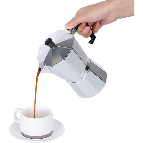 product_image_name-Generic-Moka Express Iconic Stovetop Espresso Maker, Makes Real Italian Coffee, Moka Pot 9 Cups (14 Oz - 420 Ml), Aluminium, Silver -1