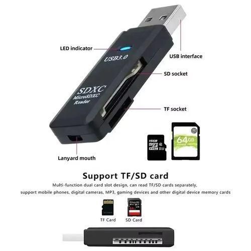 product_image_name-Generic-2 IN 1 USB 3.0 Card Reader Micro Sd Card Reader Usb Adapter-5