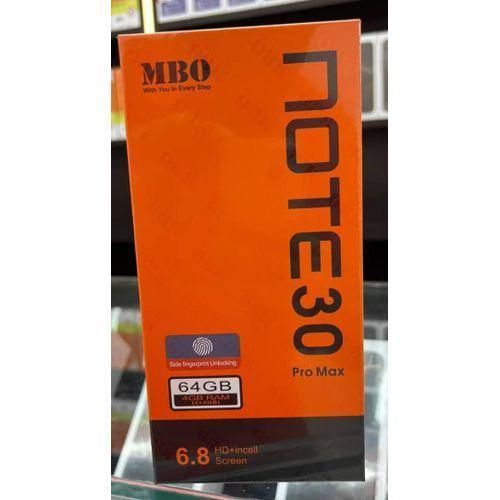 product_image_name-Mbo-Note 30 Pro Max - 6.8"HD+ 64GB ROM 4GB RAM 16MP 6000mAh 3G ( With Earphones, Glass Protector, Cover) - White-6