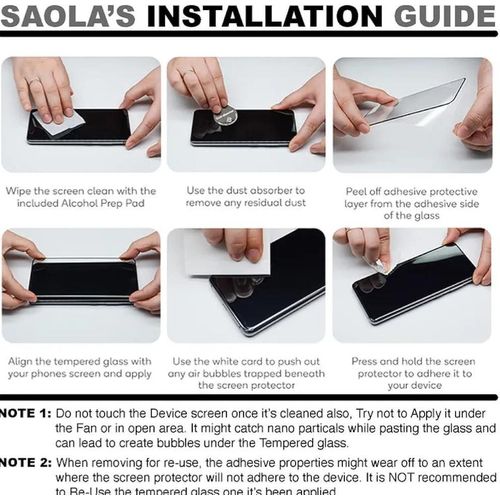 product_image_name-Infinix-Hot 30 2 Pieces Full Glue Crystal Clear Front Screen Protection Glass Anti Scratch Bubble Free Smooth Tempered Protection Glass-8