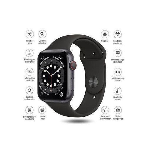 product_image_name-Generic-Smart Watch Full Touch Screen Watch For Android & IOS - Black-1
