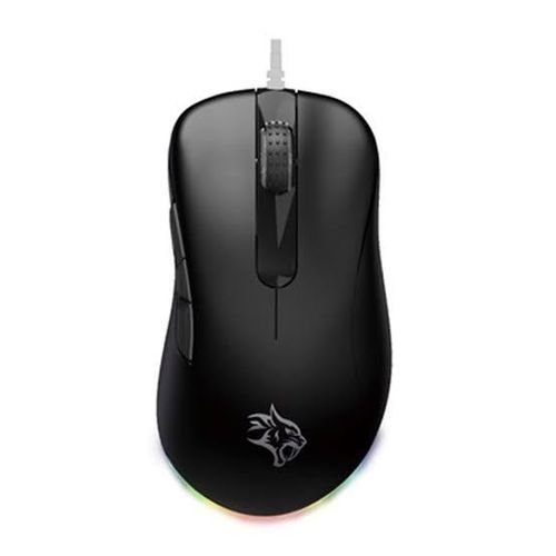 product_image_name-Porodo- Gaming BlackHawk 8D Wired Gaming Mouse PWM3389 Sensor with TTC Switch - Black-1