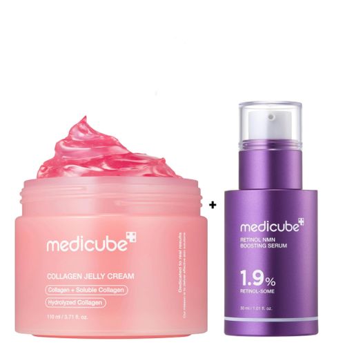 product_image_name-Medicube- Collagen Jelly Cream With Niacinamide +  Retinol Face Serum with 1.9% retinol-some. Hydrates, Gives a glass skin glow, Prevent sagging, Smooths Wrinkles, Fine Lines, Firms, Smooths, Minimizes Pores, Removes Dark Spots, Acne, Blackheads, Scars & Evens-1
