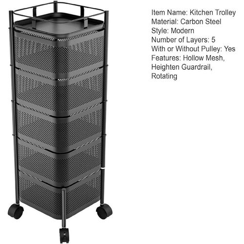 product_image_name-Generic-Rotating Kitchen Storage Rack- Black-3