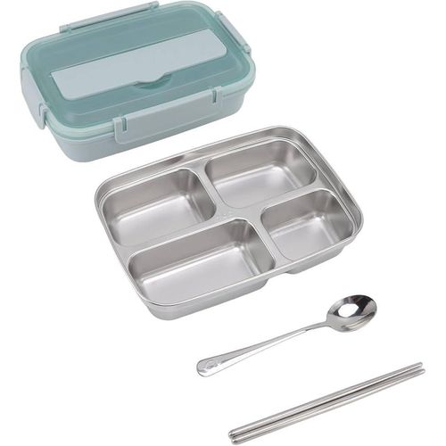 product_image_name-Generic-304 Partition Stainless Steel Lunch Box - MultiColor -4