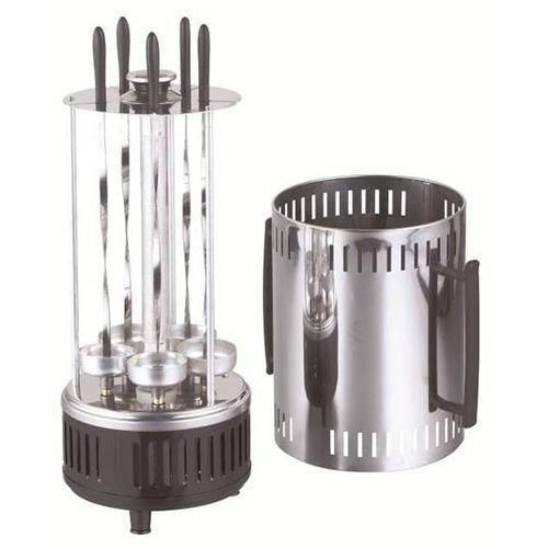 product_image_name-Generic-Electric Meat Vegetable Barbecue Kebab Machine Maker - 6 Forks, Silver-5