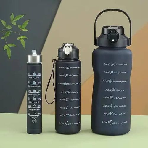 product_image_name-Generic-3 Piece Water Bottle Set-Black-1