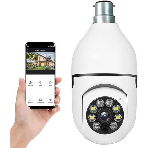 product_image_name-Generic-Vision Bulb Camera 360 1080p WiFi auto Rotation with Bulb Holder Wireless 4MP HD-1