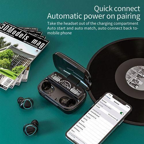 product_image_name-Generic- Wireless Bluetooth Earphone Touch LED Stereo Audio Black-3