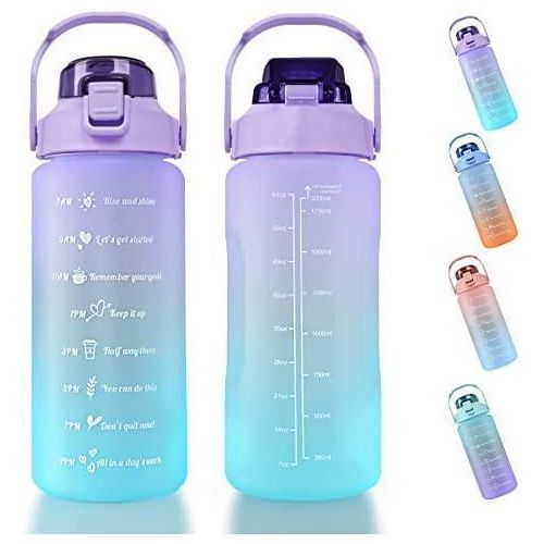 product_image_name-Generic-2L Time Marked  Water Bottle- Peach, Blue-2