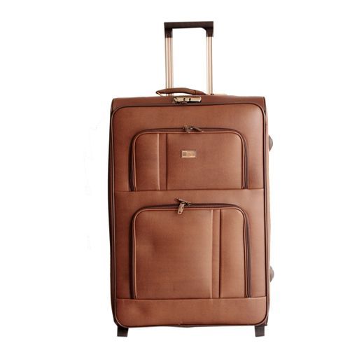 Shop Leather Travel Suitcase Brown Jumia Uganda