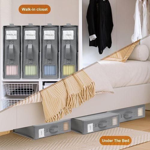 product_image_name-Generic-Premium Foldable Bed Sheet Set Organizer and Linen Storage Box -4