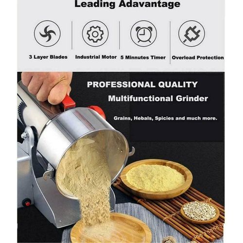 product_image_name-SILVER CREST-1000g High Speed Motor Electric Dry Powder Food Grinder Machine Grain Mill For Spices Grains Cereal miller-3