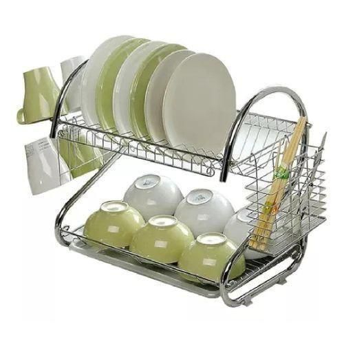 product_image_name-High Limb Chain Saw-Home Stainless Steel Dish Rack (2 Levels) Multi-Function Kitchen Shelf-1