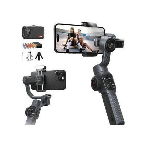 product_image_name-Zhiyun-Smooth 5 Combo Phone Gimbal, 3-Axis Handheld Smartphone Stabilizer With Grip Tripod, Magnetic Fill Light, AI Face Tracking For IPhone Android FiLMiC Pro- Black , White-5
