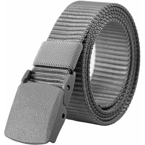 product_image_name-Fashion-Nylon Waistband Canvas Belt - Grey-1