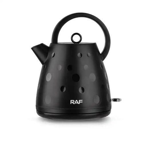product_image_name-RAF-2 Litre Double Wall Tea Maker Boiler Stainless Steel Water Boiler Electric Kettle Tea Pot With Handle- Black-2
