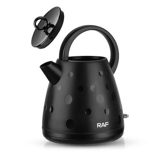 product_image_name-RAF-2 Litre Double Wall Tea Maker Boiler Stainless Steel Water Boiler Electric Kettle Tea Pot With Handle- Black-4