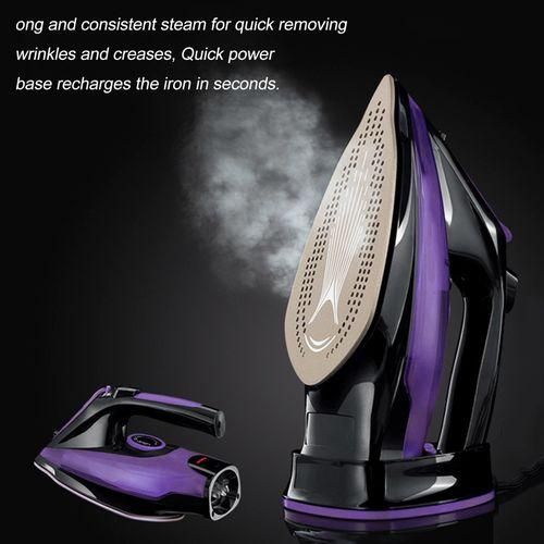 product_image_name-Generic-Cordless Iron,Steam Iron 2400W,Lightweight Portable - Black,Purple-4
