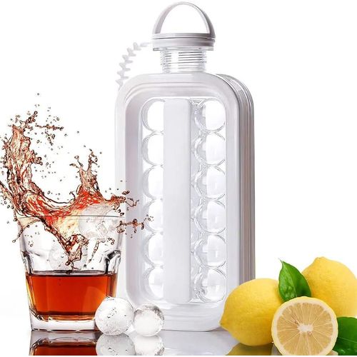 product_image_name-Generic-Plastic Ice Ball Maker Bottle Makes 12 Ice Cubes - Multicolor-1