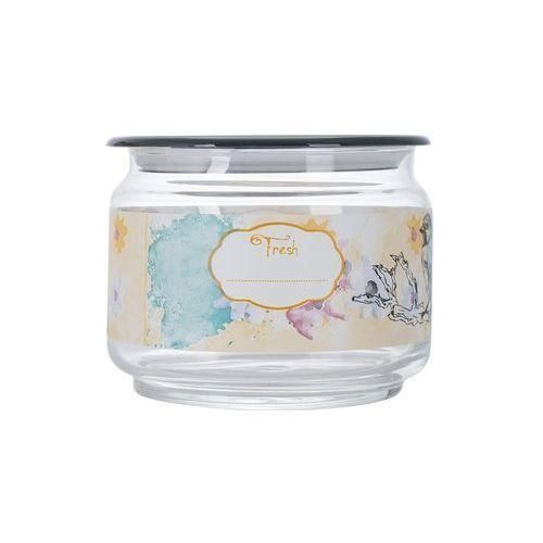 product_image_name-Luminarc-3 Piece Happy Bird Sugar Bowl, Food Storage Jar Container Set, Colourless.-3