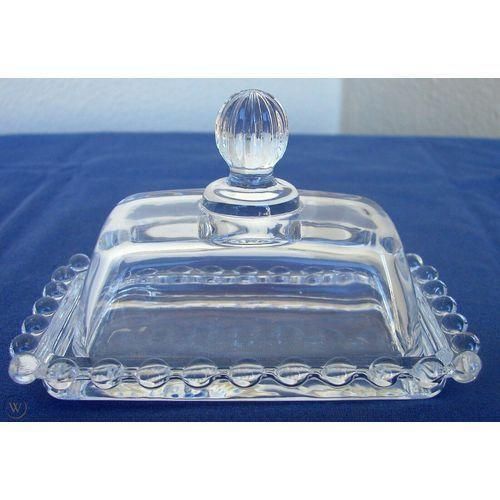 product_image_name-Generic-Glass Butter Dish with Handled Lid Classic Covered 2-Piece Design Tray- Clear-6