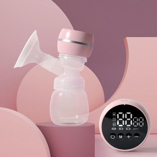 product_image_name-TIMBUTUS-Electric Breast Pump – Portable Rechargeable Breastfeeding Pump with LCD Display, 3 Modes & 9 Levels – 180ml Capacity-6