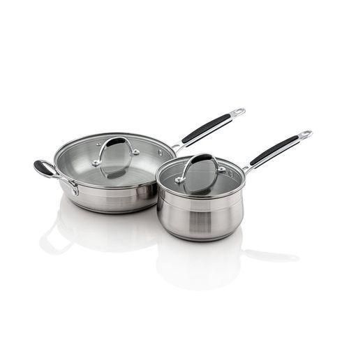 product_image_name-Generic-12 Pieces Stainless Steel Saucepans Cookware Pots Pans-  Silver-3