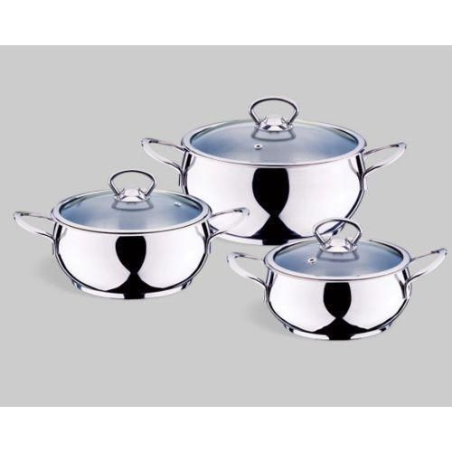 product_image_name-Generic-6 Piece Stainless Steel Saucepans Cookware Pots, Silver.-2