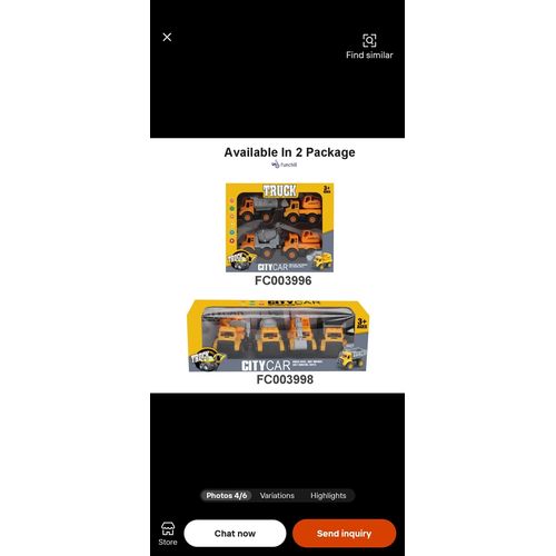 product_image_name-Generic-Kids Toys Online Rubber wheel city construction  Truck sliding Inertia Car Engineering Toy Truck-4