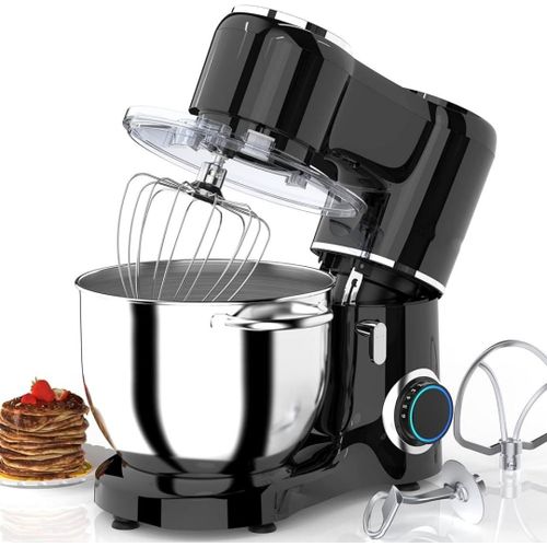 product_image_name-AVINAS-8 Litres Stand Mixer 1500W Cake Mixer Electric Kitchen Food Mixer with Stainless Steel Bowl, Beater, Dough Hook, Whisk for Baking, Dishwasher Safe- Multicolor-3