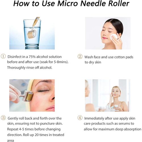 product_image_name-ZGTS-Dermaroller Micro Needle Roller Professional Microneedling Derma Needling Kit Skin Care for Face Wrinkles Hair Loss Stretch Marks Hair Regrowth-3