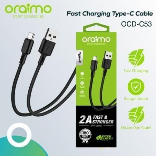 product_image_name-Oraimo-Type C Data Cable - Black-1