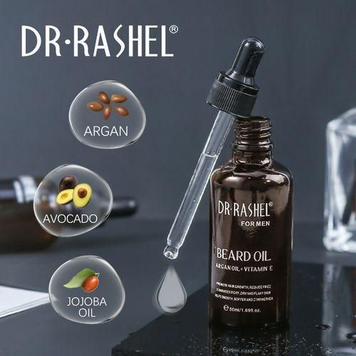 product_image_name-Dr. Rashel-Beard Oil With Argan Oil + Vitamin E - 50ml - Black-2