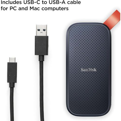 product_image_name-Generic-SanDisk  2TB Portable SSD - Up to 800MB/s, USB-C, USB 3.2 Gen 2, Updated Firmware - External Solid State Drive - SDSSDE30-2T00-G26- Black-6